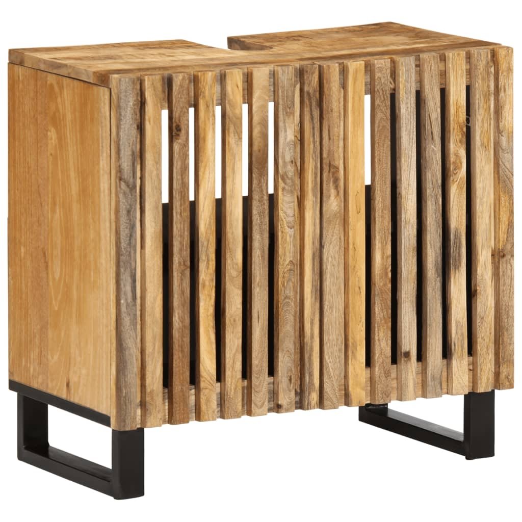 vidaXL Szafka pod umywalkę, 62x34x58 cm, surowe drewno mango