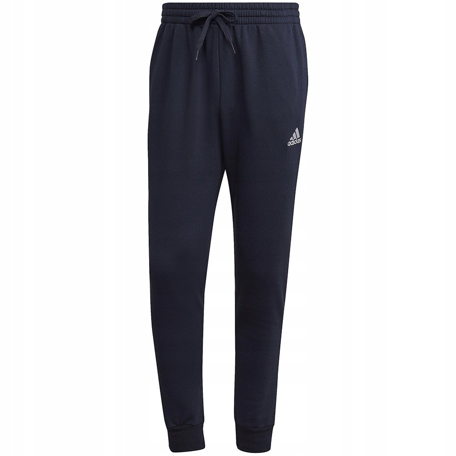 Spodnie męskie adidas Essentials Fleece Regular Tapered granatowe HL2231 S