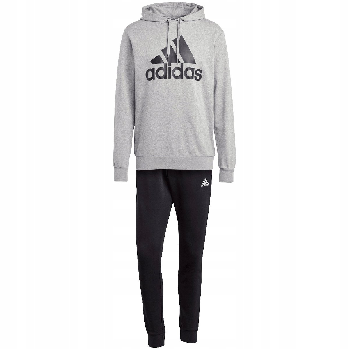 Dres męski adidas Big Logo Terry szaro-czarny IC6749 2XL