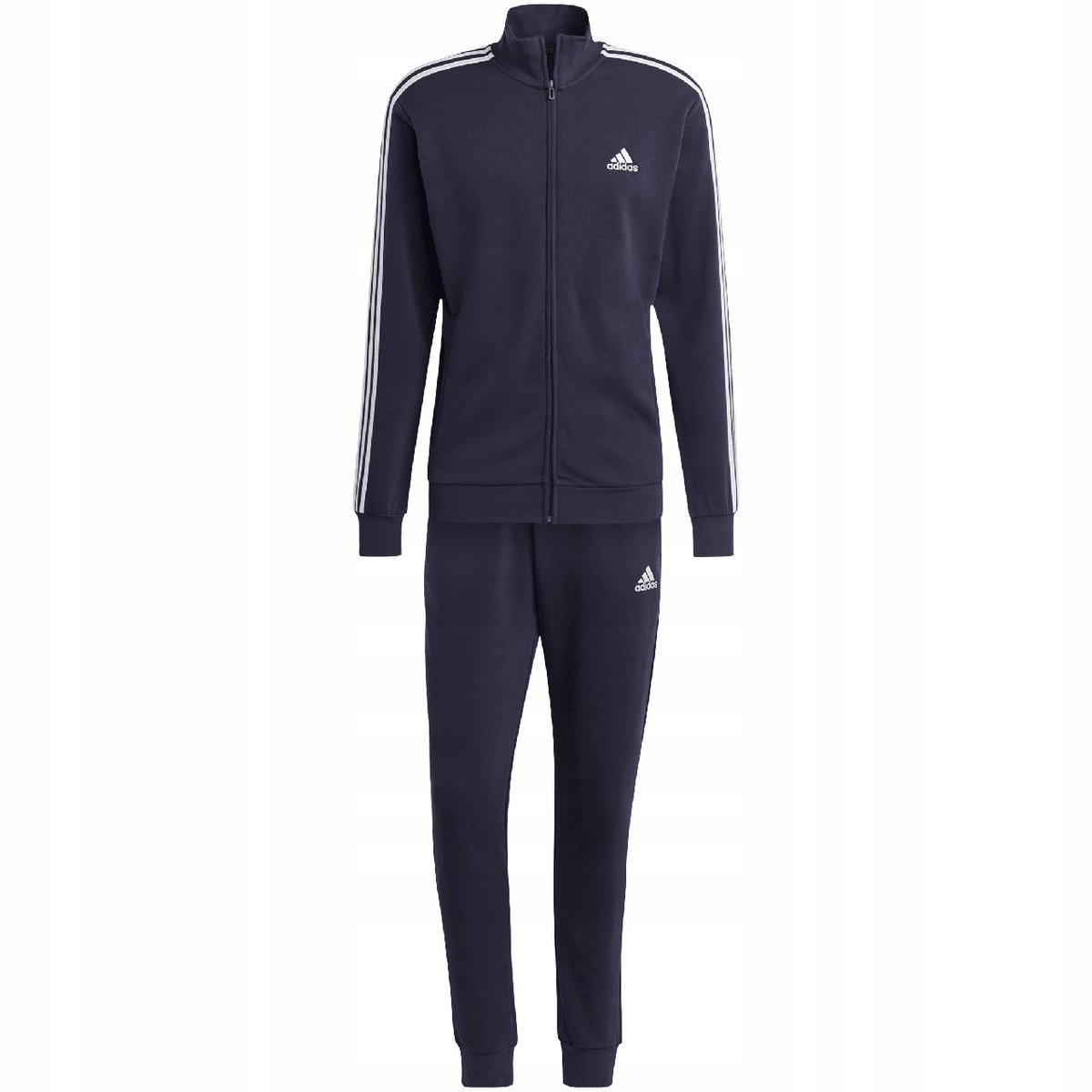 Dres męski adidas Basic 3-Stripes French Terry granatowy IC6765 2XL