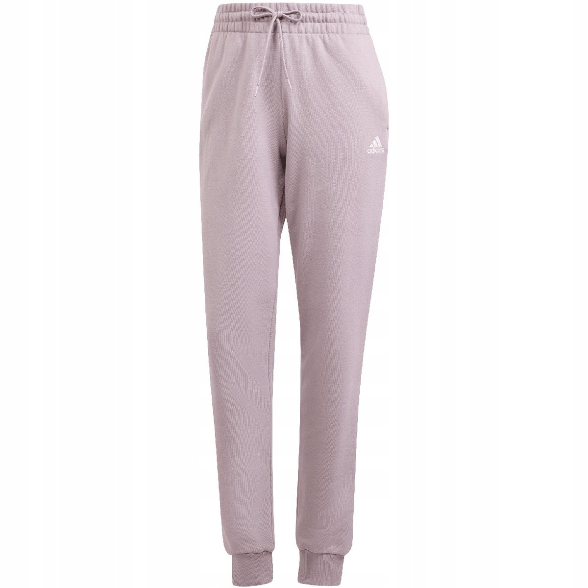 Spodnie damskie adidas Essentials Linear French Terry Cuffed fioletowe IS21