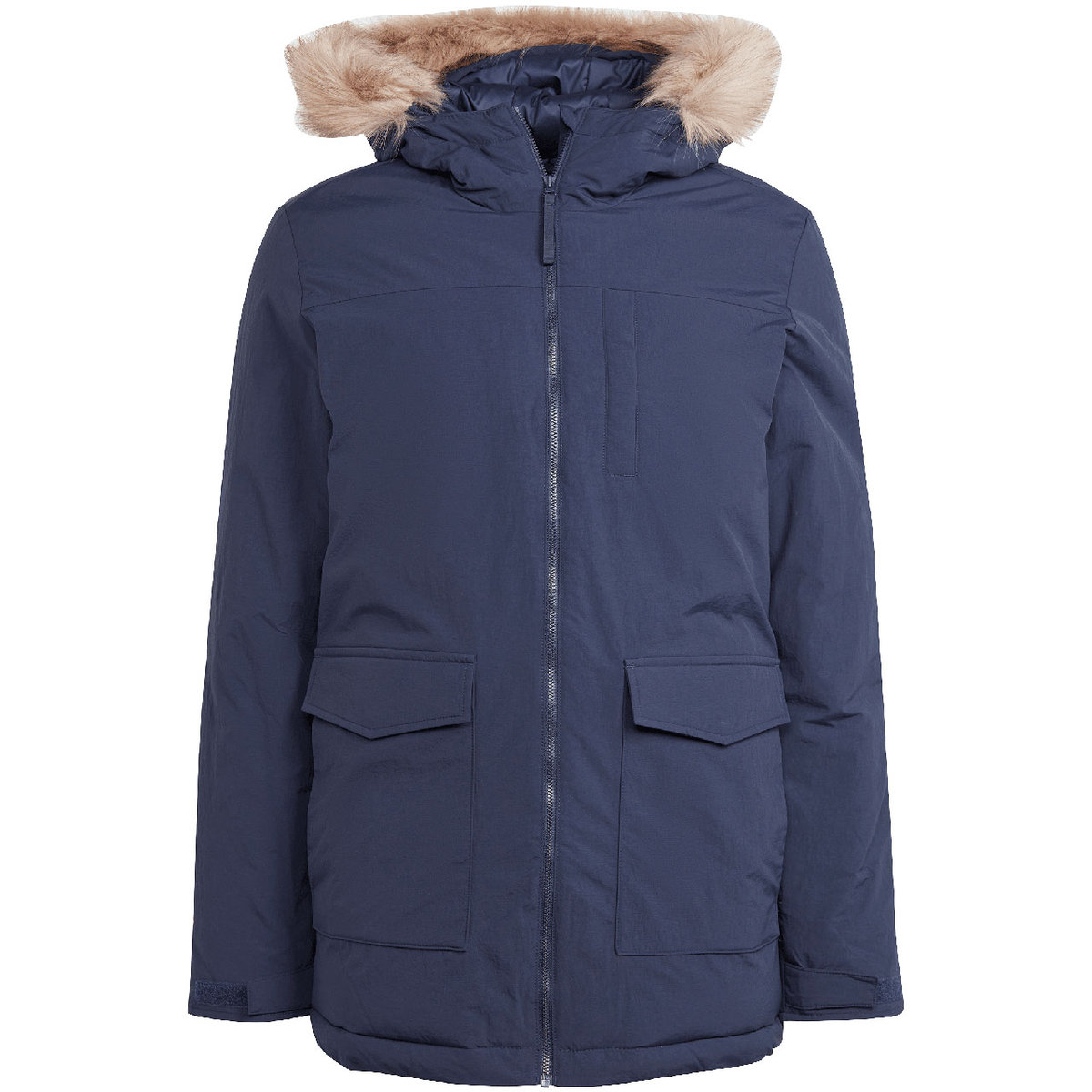 Kurtka męska adidas Parka Hooded Fur granatowa IK0552 L