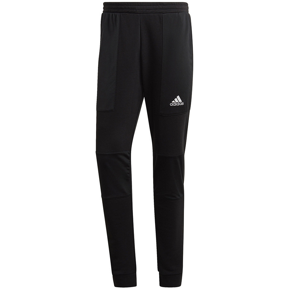 Spodnie męskie adidas Essentials BrandLove French Terry czarne HK0384 XL