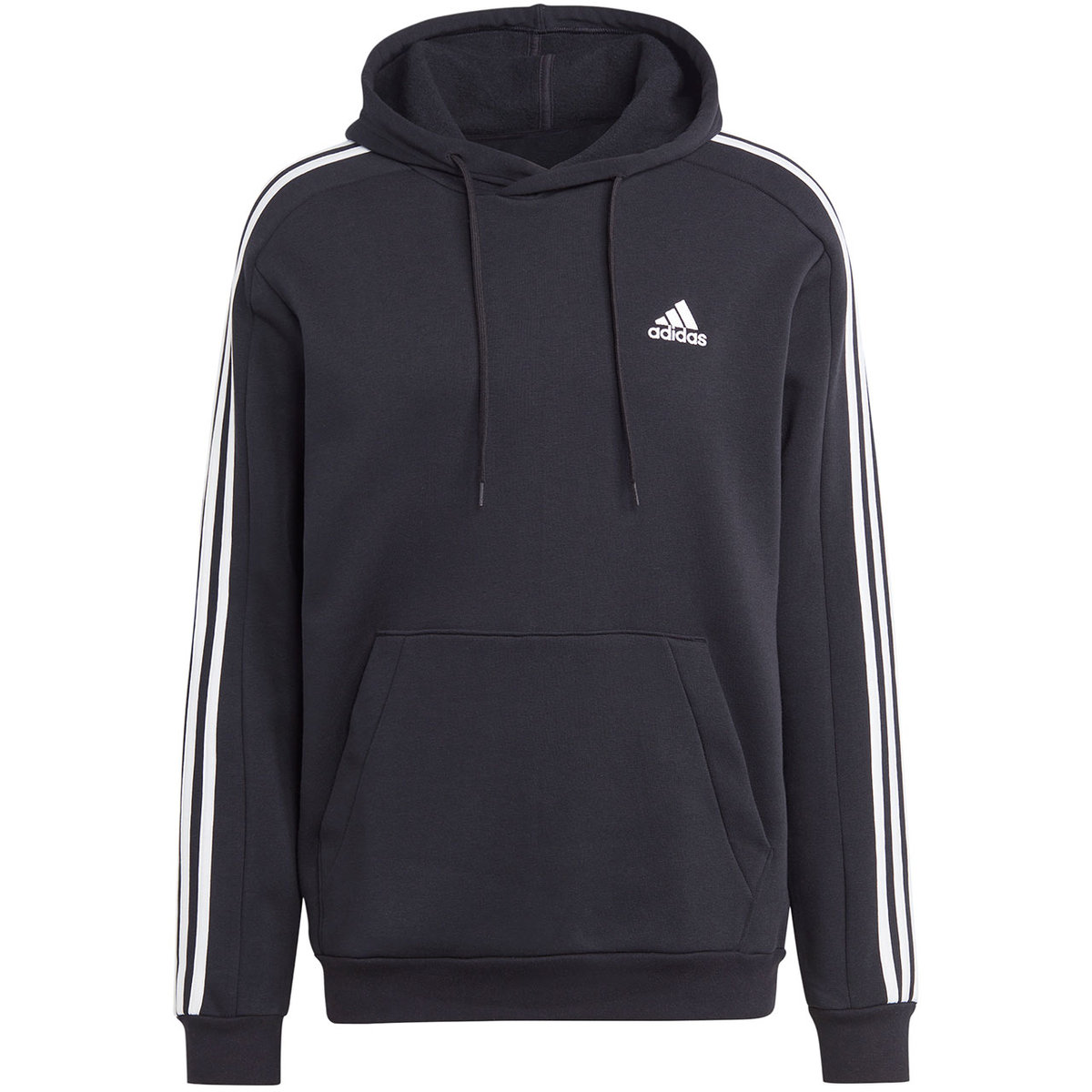 Bluza męska adidas Essentials Fleece 3-Stripes Hoodie czarna IB4028 2XL