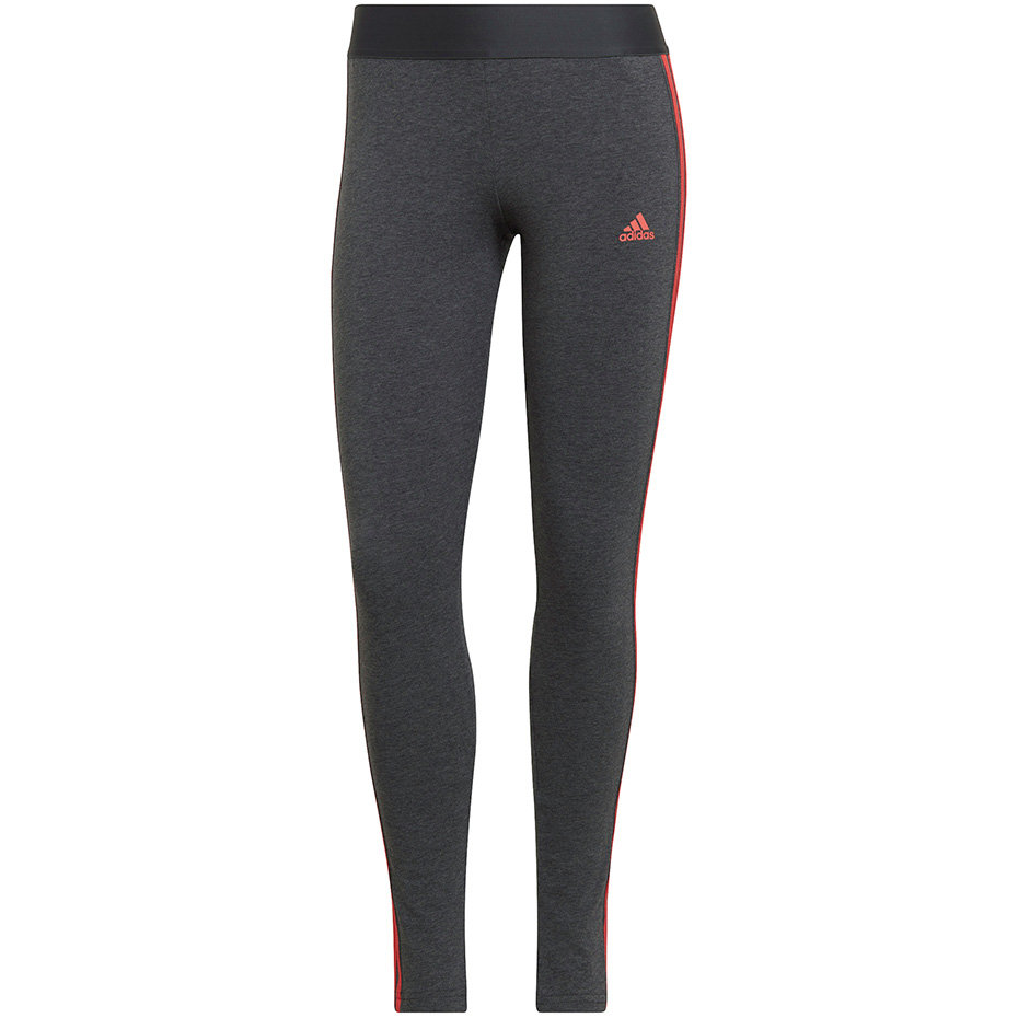 Legginsy damskie adidas Loungewear Essentials 3-Stripes szare HD1831 XS