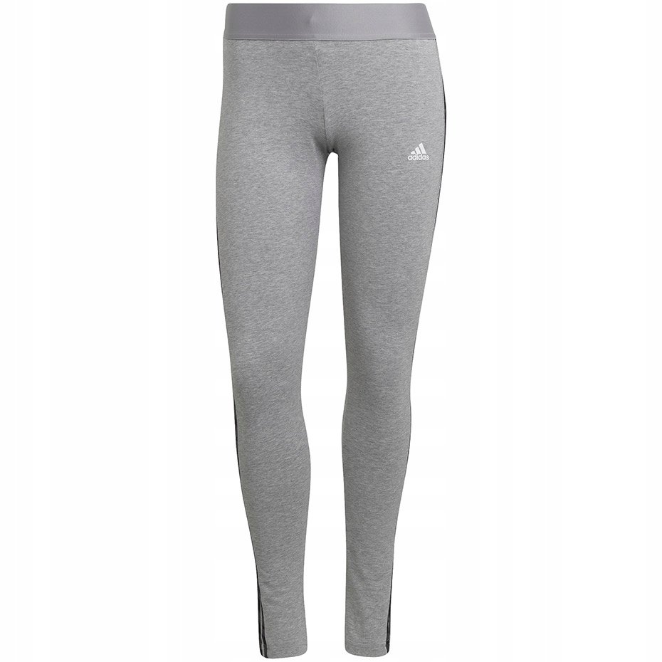 Legginsy damskie adidas Loungewear Essentials 3-Stripes szare HE7016 S