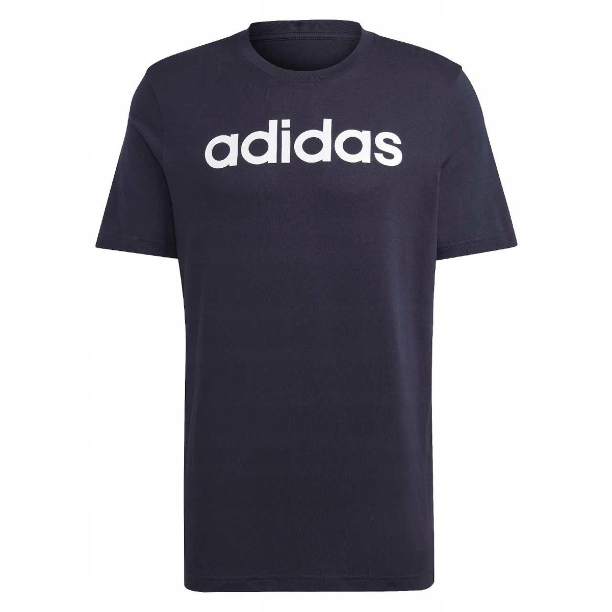 Koszulka męska adidas Essentials Single Jersey Linear Embroidered Logo Tee