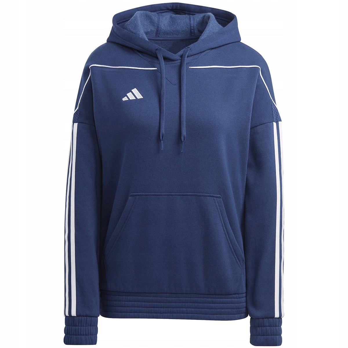 Bluza damska adidas Tiro 23 League Sweat Hoodie granatowo-biała HS3602 L