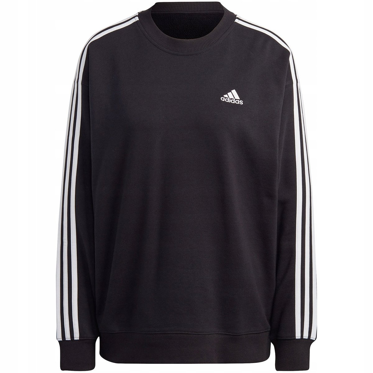 Bluza damska adidas Essentials 3-Stripes czarna IC8766 L