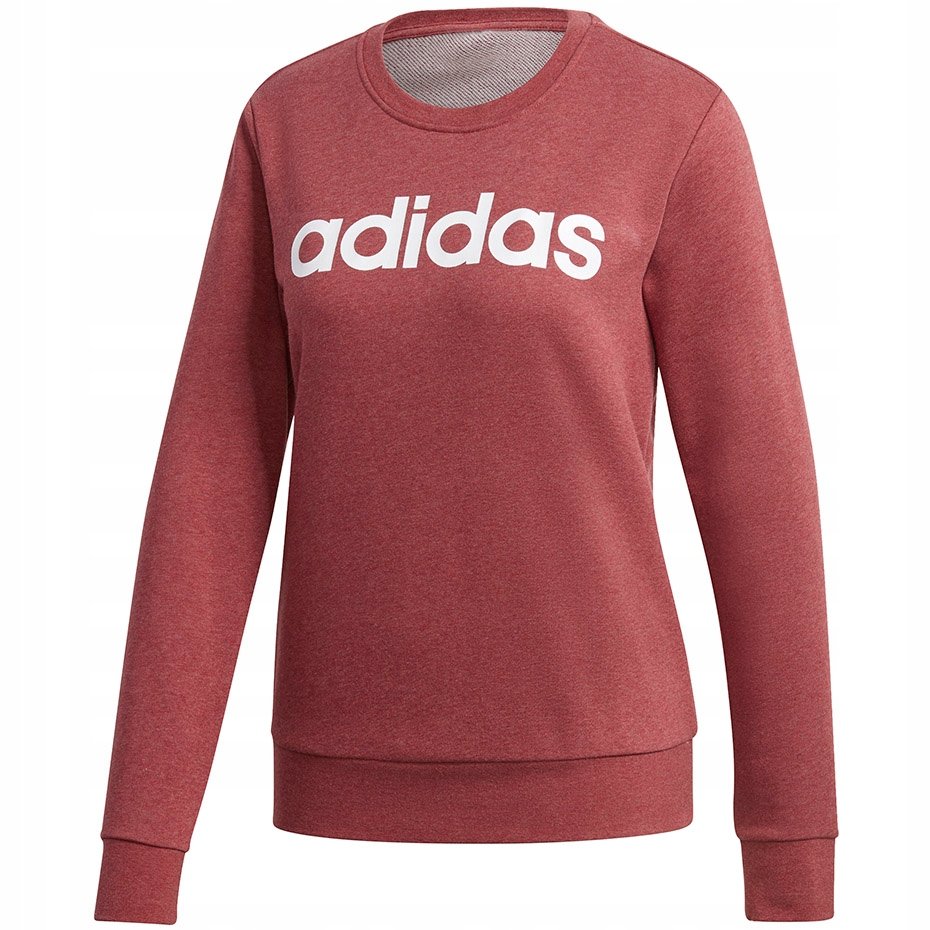 Bluza damska adidas Essentials Linear Crewneck bordowa GD2956 2XS