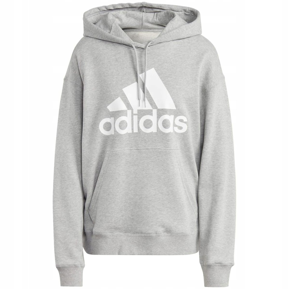 Bluza damska adidas Essentials Big Logo Oversized French Terry Hoodie szara