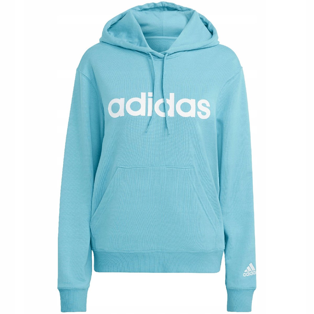 Bluza damska adidas Essentials Linear błękitna IC6886 S