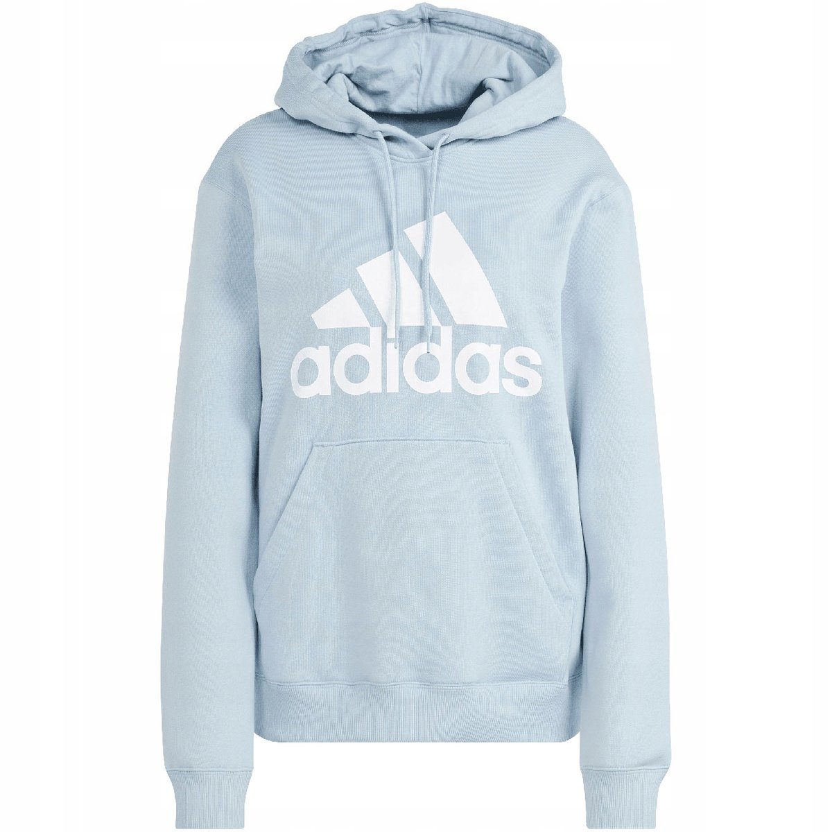 Bluza damska adidas Essentials Big Logo Regular Fleece Hoodie błękitna IR93