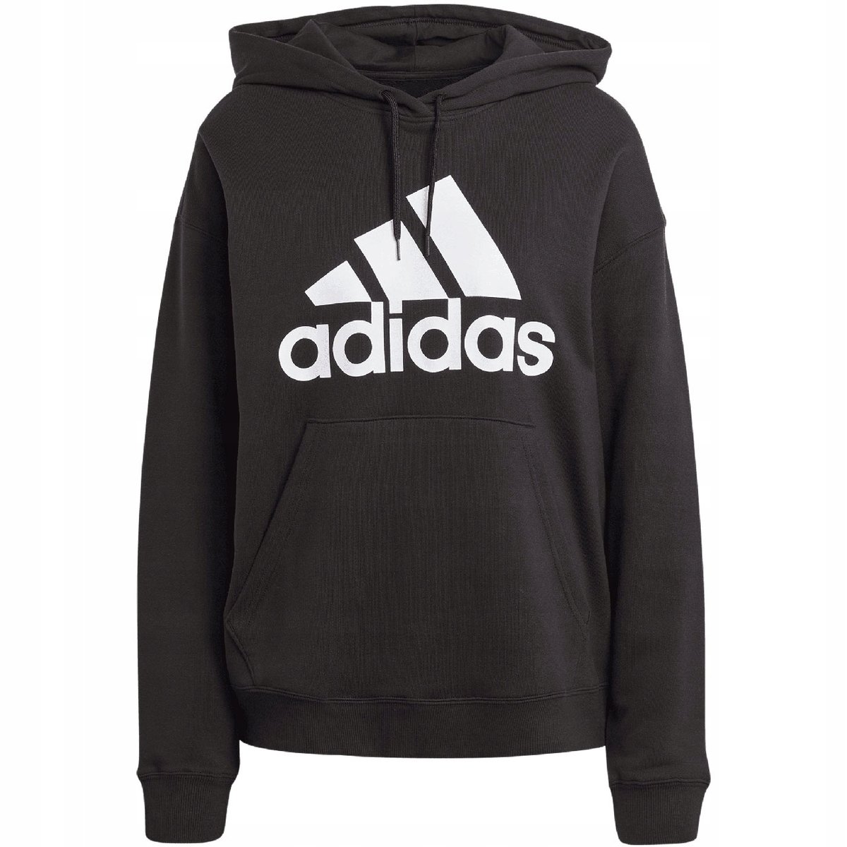 Bluza damska adidas Essentials Big Logo Oversized French Terry Hoodie czarn