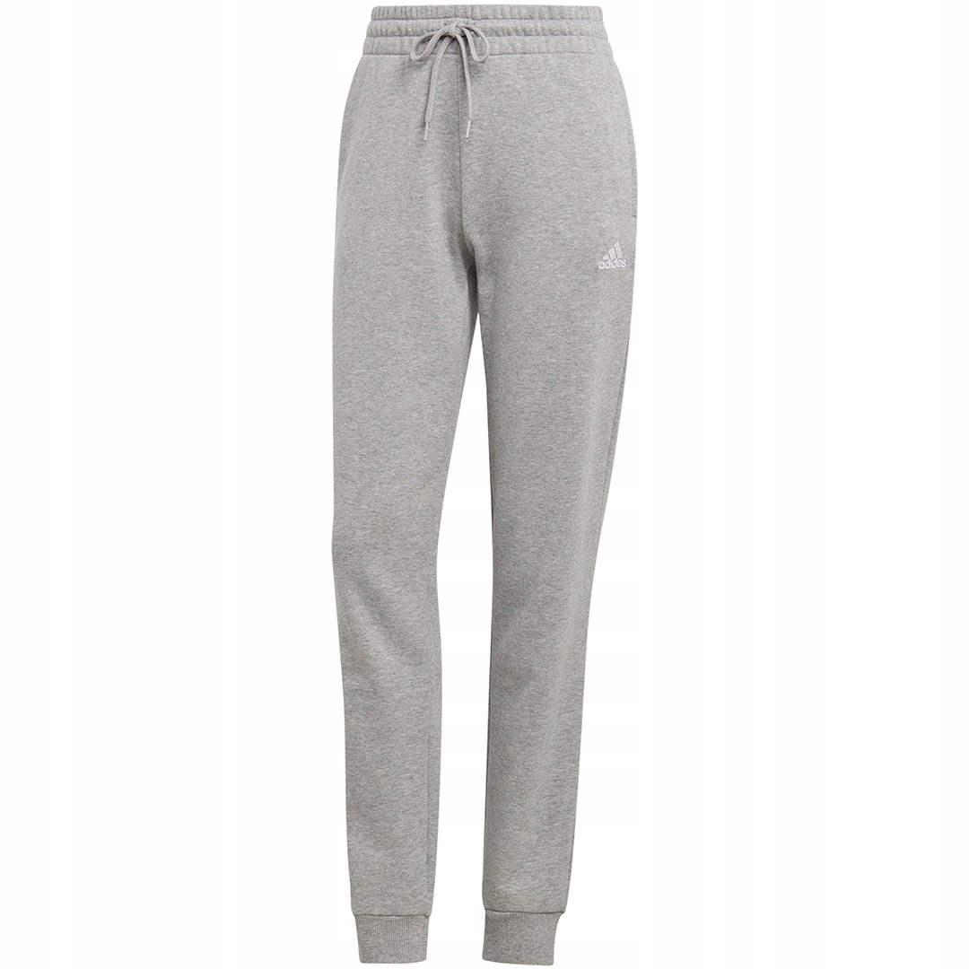 Spodnie damskie adidas Essentials Linear French Terry Cuffed szare IC8816 X