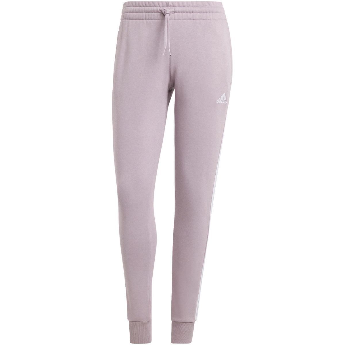 Spodnie damskie adidas Essentials 3-Stripes Fleece fioletowe IR5403 XS