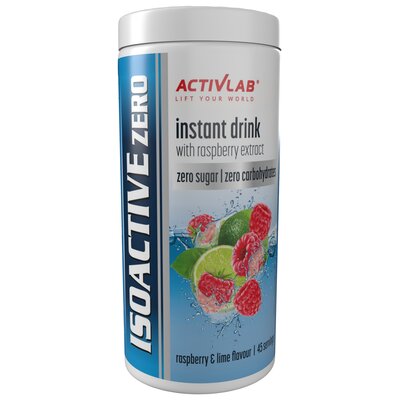 Izotonik ACTIVLAB Isoactive Zero Malina z limonką (225 g)