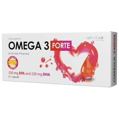 Suplement diety, ACTIVLAB PHARMA Omega 3 Forte - kwasy tłuszczowe EPA i DHA, 60kaps.