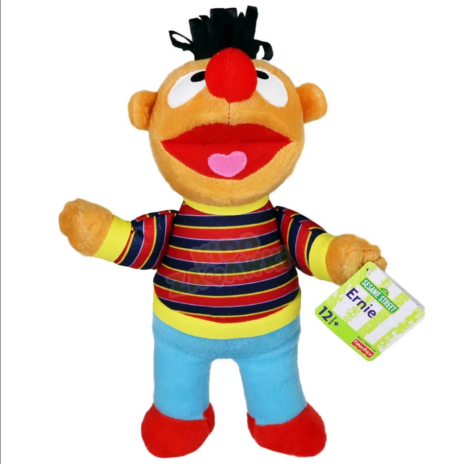 MASKOTKA ERNIE 29 CM ULICA SEZAMKOWA ORYGINALNY PLUSZAK PRZYTULANKA
