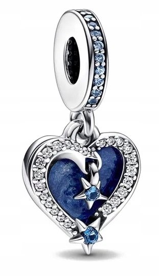 Charms zawieszka do bransolet SERCE LOVE MIŁOŚĆ srebro C397