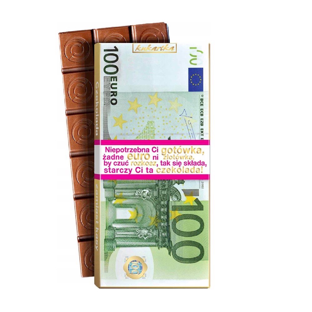 Czekolada mleczna 100 Euro  100G