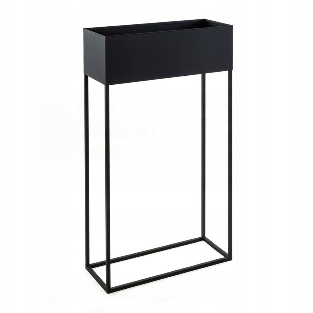 KWIETNIK DONICA STOJACA LOFT CZARNY WYSOKI metal