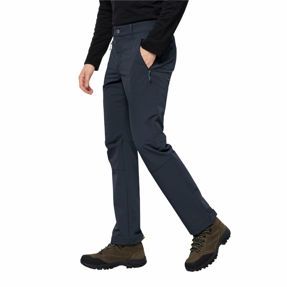 Męskie spodnie softshellowe Jack Wolfskin ACTIVATE XT PANTS M night blue - 48L