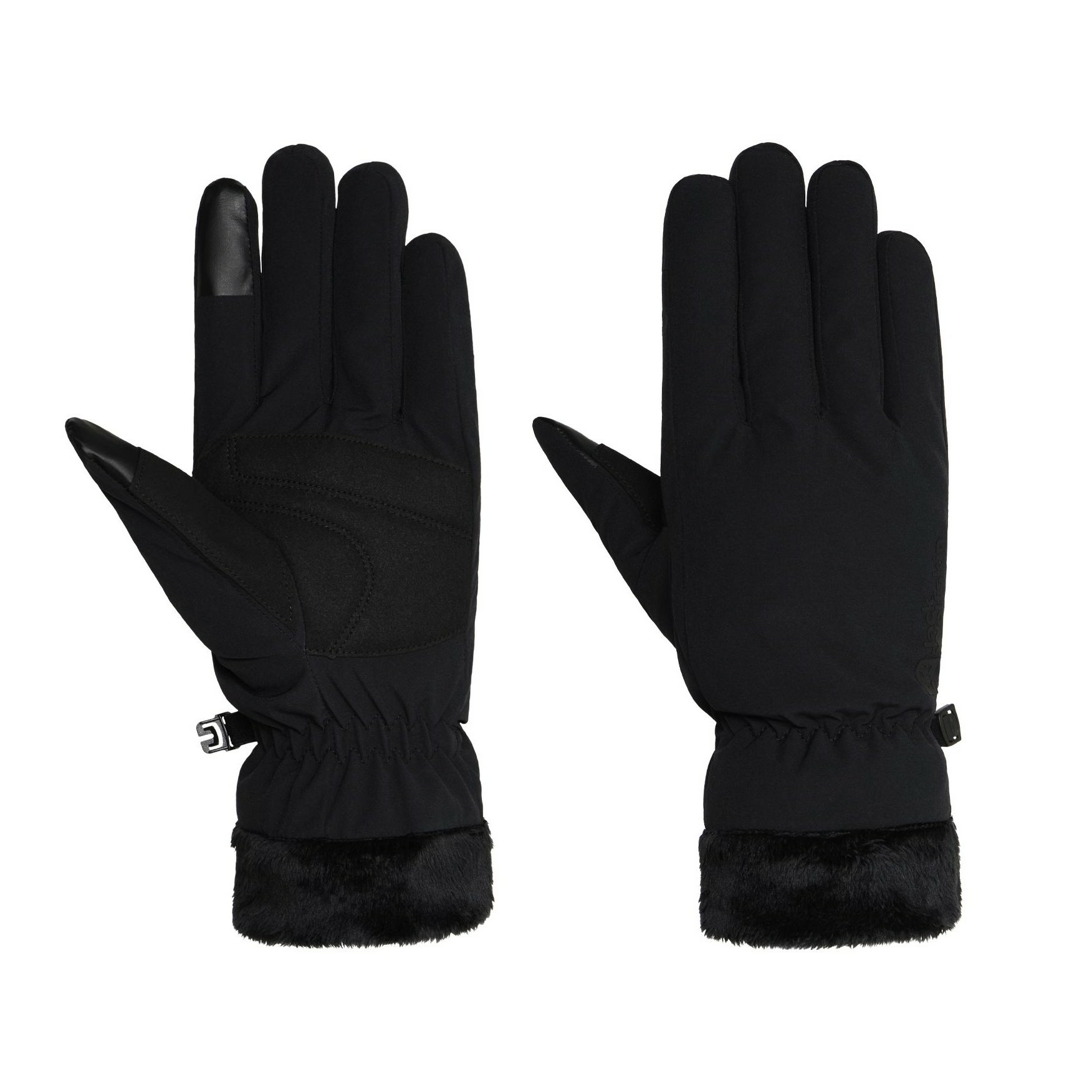 Damskie rękawice Jack Wolfskin HIGHLOFT GLOVE WOMEN black - XS