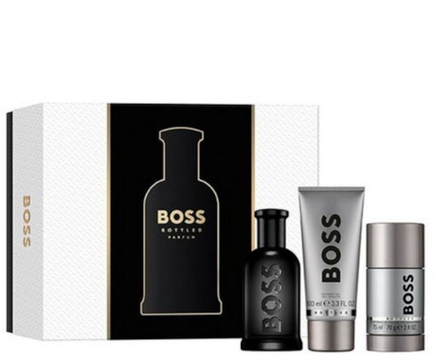 Hugo Boss Bottled Parfum 100ml+100ml żel do kąpieli+75g sztyft