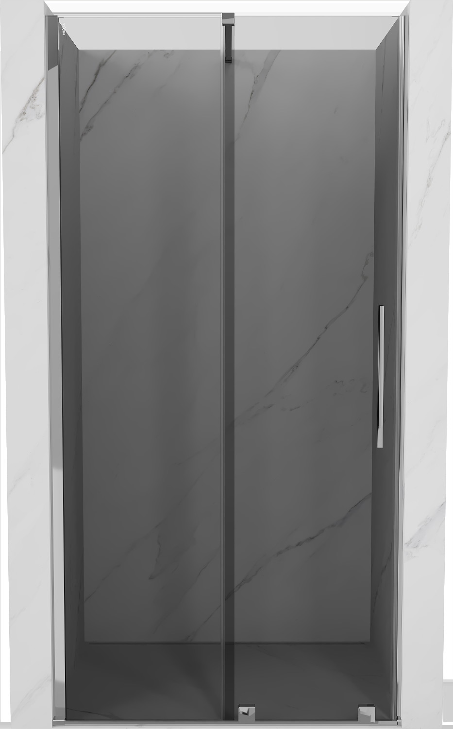 Mexen Velar drzwi prysznicowe rozsuwane 110 cm, grafit, chrom - 871-110-000-41-01