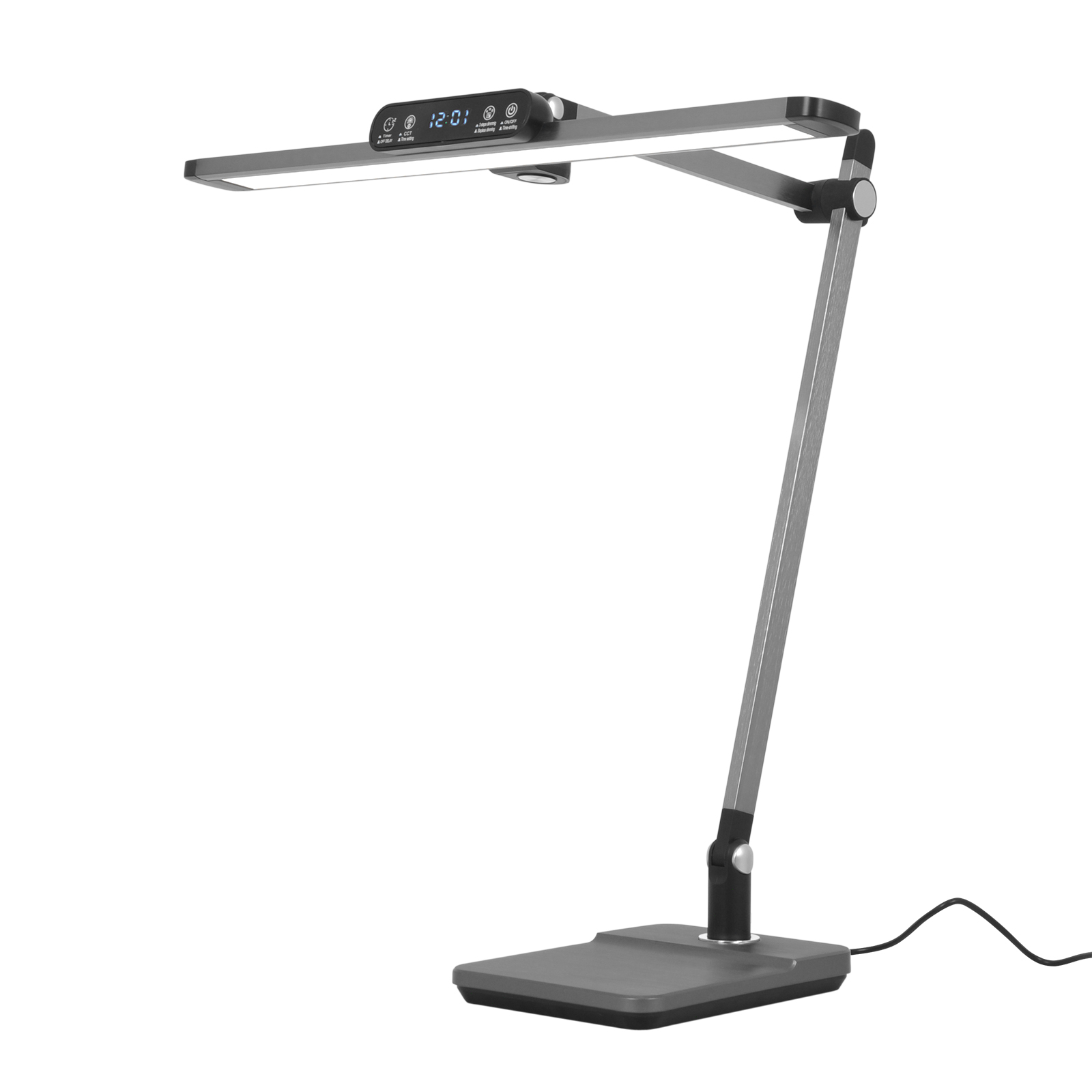 Duża, kreślarska lampa biurkowa, LED 12W K-BL1321 GRAFIT z serii ARES