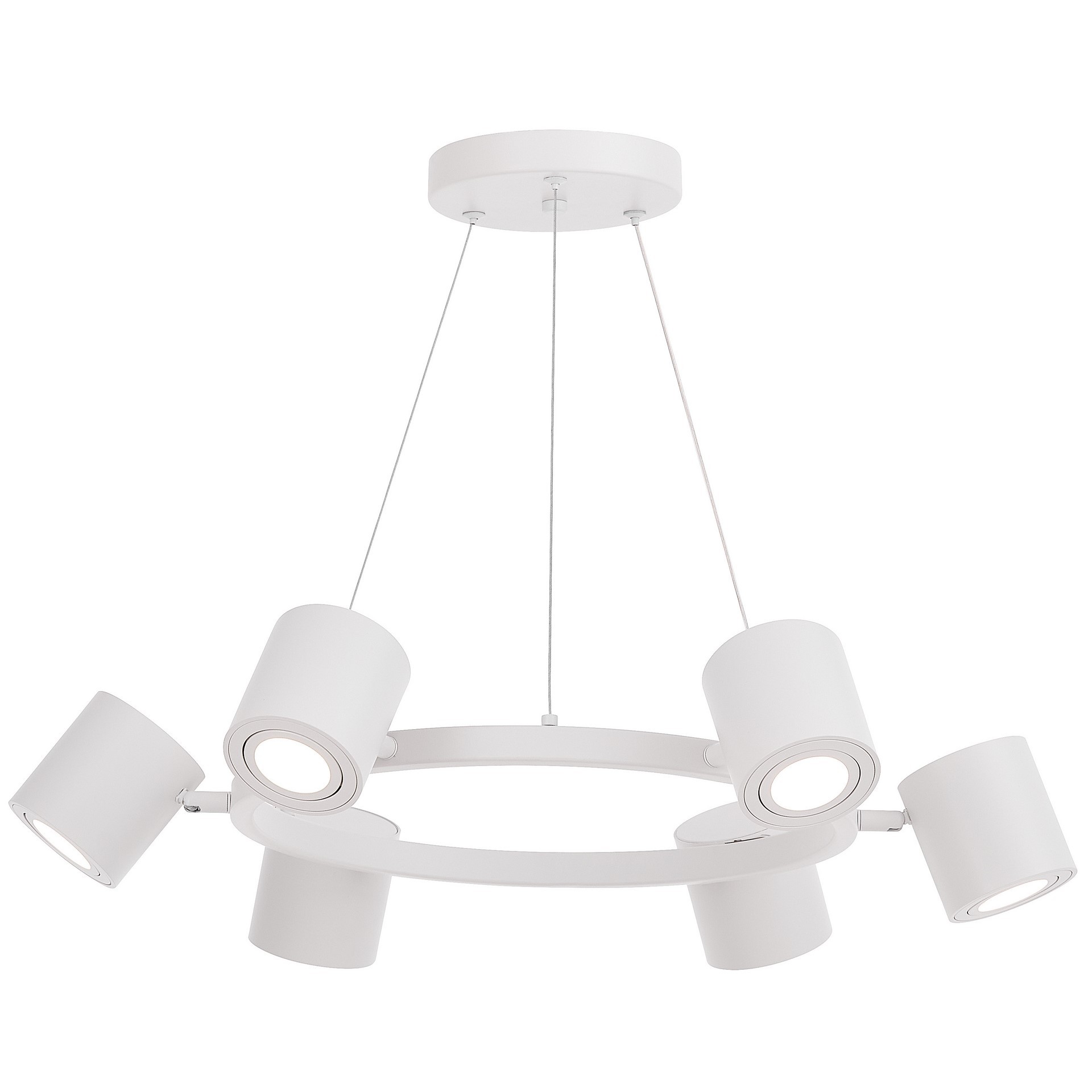 NOWOCZESNA LAMPA WISZĄCA BIAŁA BOLT W6