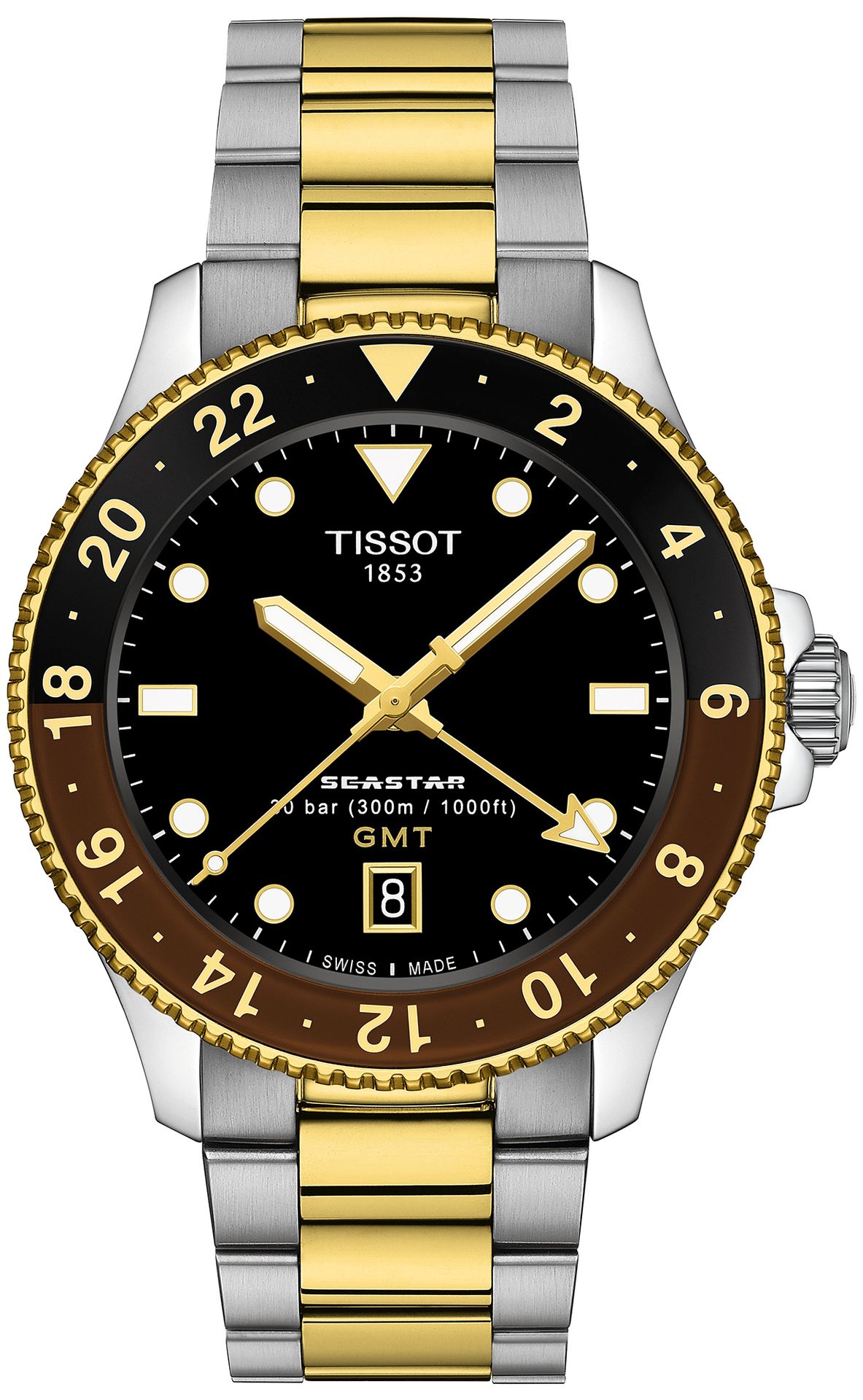 Zegarek Tissot T120.852.22.051.00 Seastar 1000 Quartz GMT