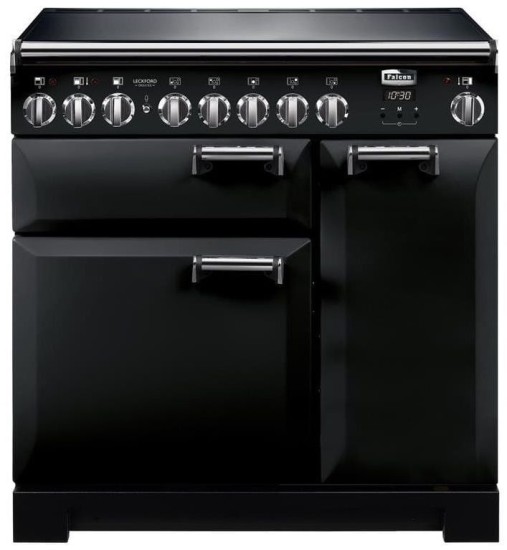 Kuchnia z płytą indukcyjną FALCON Leckford Deluxe 90 Czarny chrom