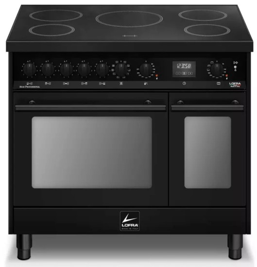 Kuchnia z płytą indukcyjną LOFRA TOTAL BLACK 90 BLACK MATT PNMD96MFTE/5IF