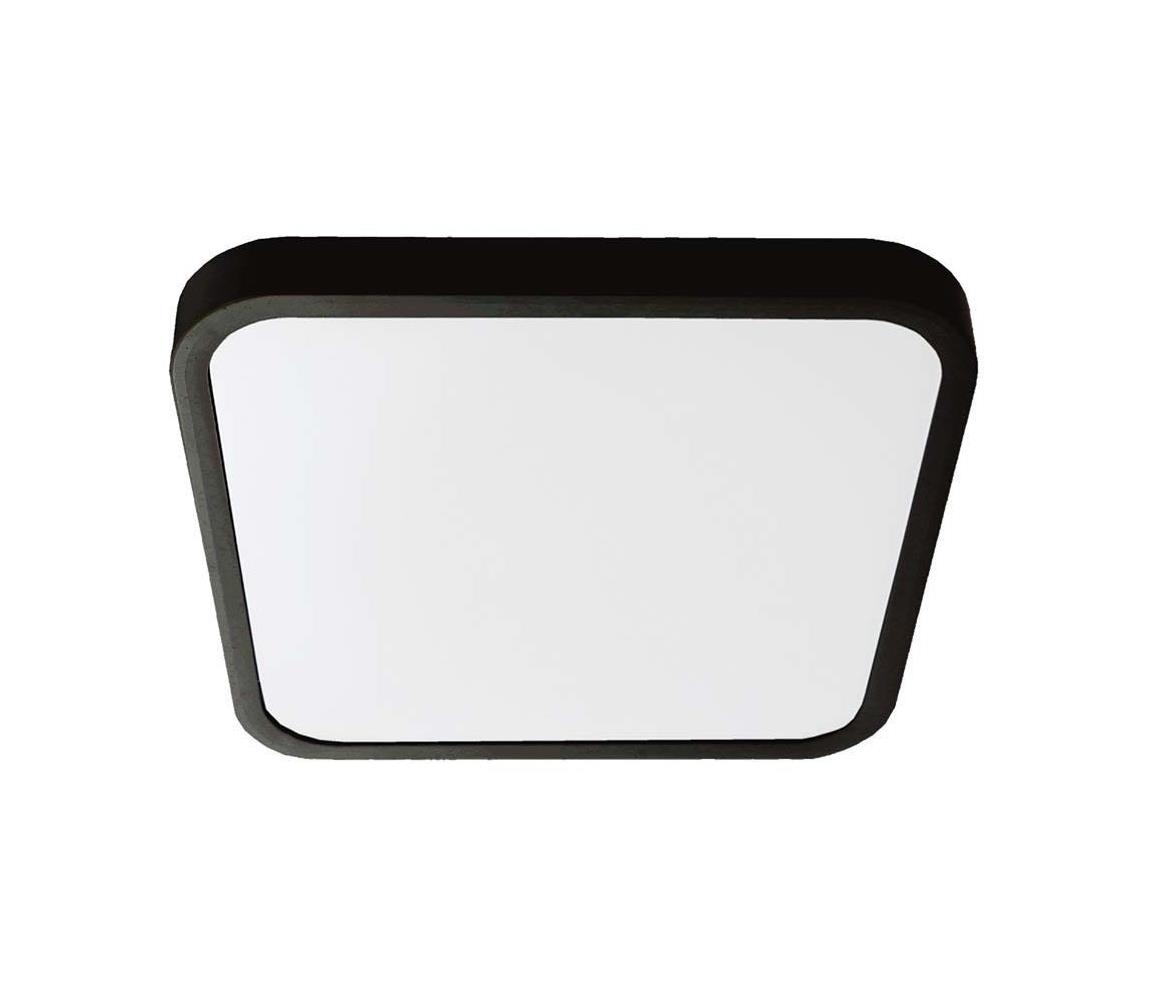 LED Plafon łazienkowy LED/18W/230V IP44 3000K 25x25 cm czarny
