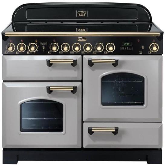 Kuchnia z płytą ceramiczną FALCON Classic Deluxe 110 Królewska perła mosiądz
