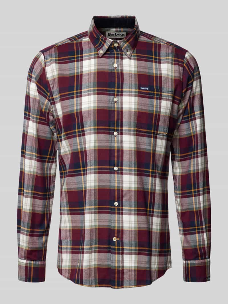 Koszula casualowa o kroju tailored fit z kołnierzykiem typu button down