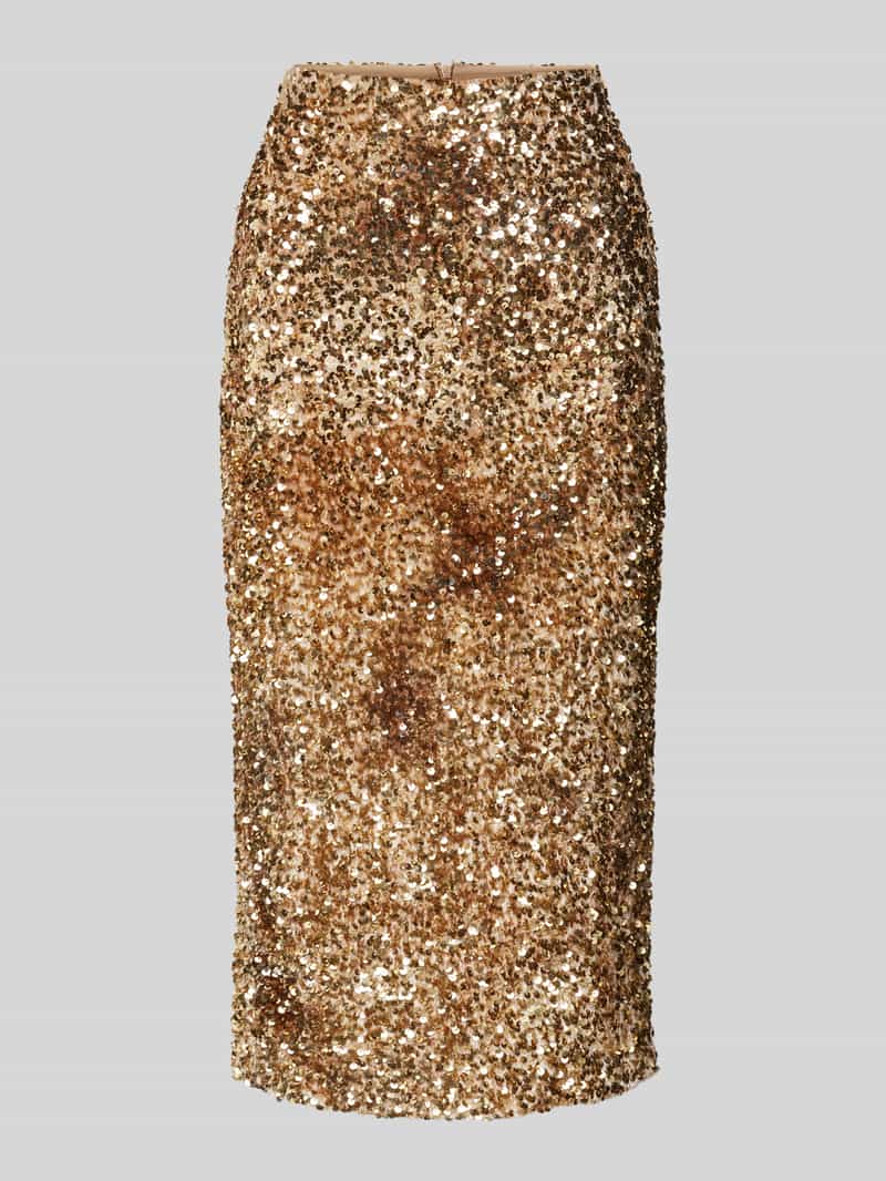 Spódnica midi z cekinowym obszyciem model ‘NICHOLS’