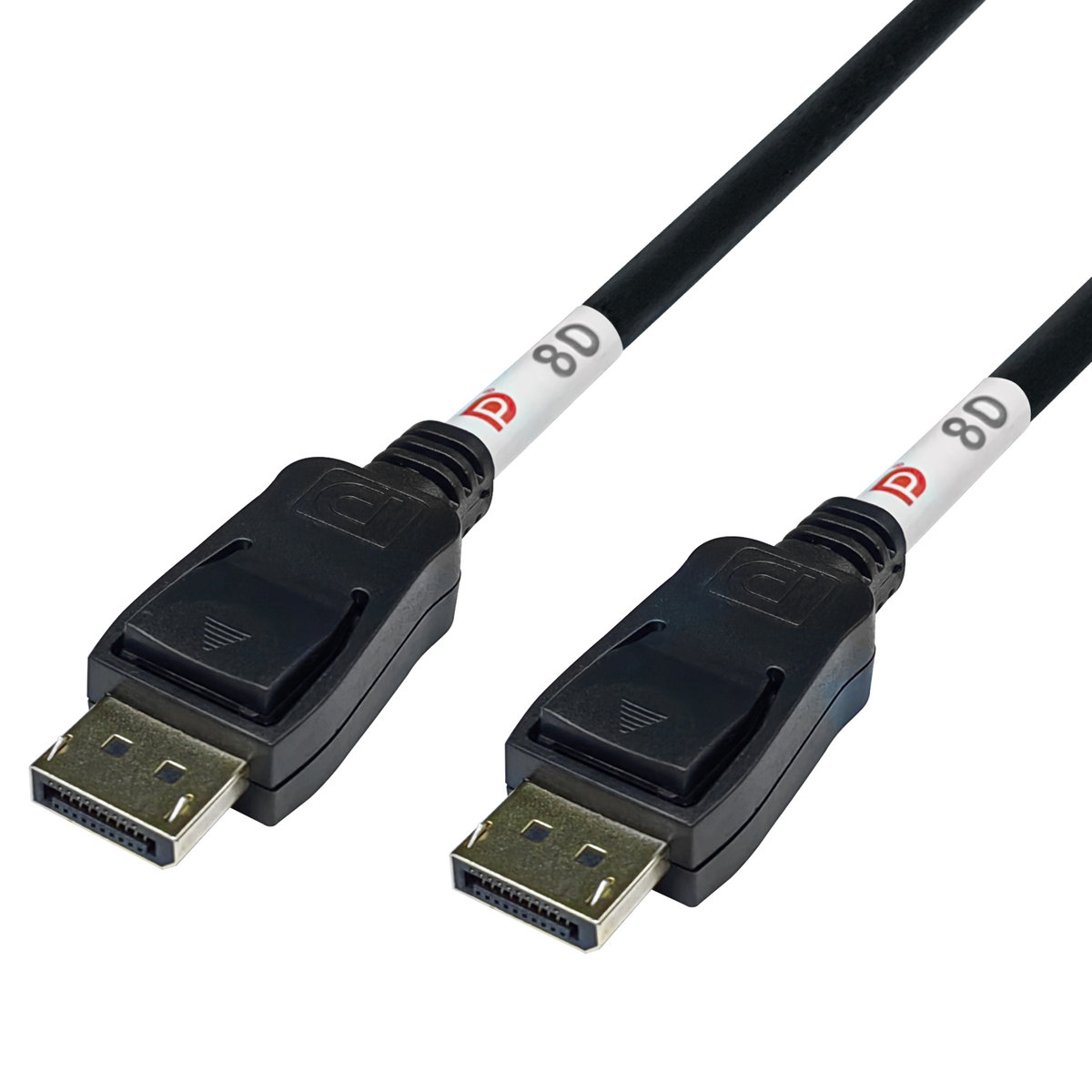 DELTACO DP80-1010 KABEL DISPLAYPORT, DP 2.1, DP80, 1M