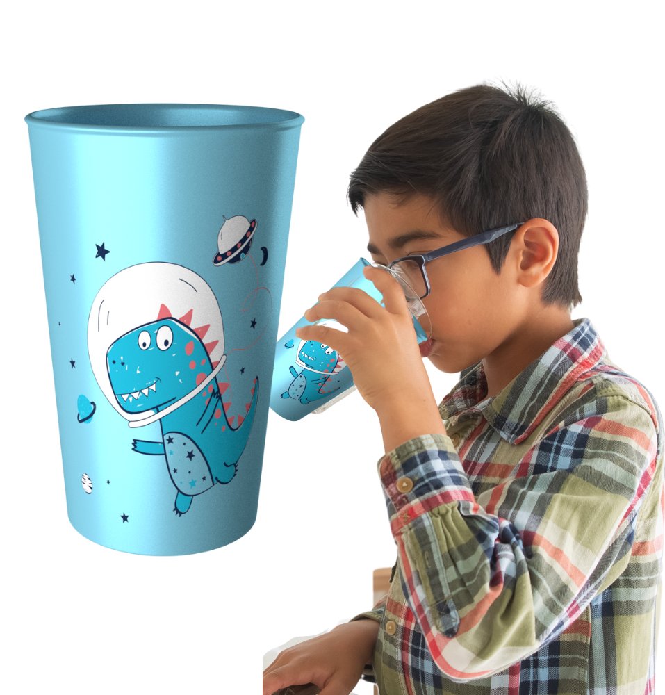 Kubek Plastikowy Kosmo Dinozaur 250 Ml Kubki Do Picia Dla Dzieci Branq