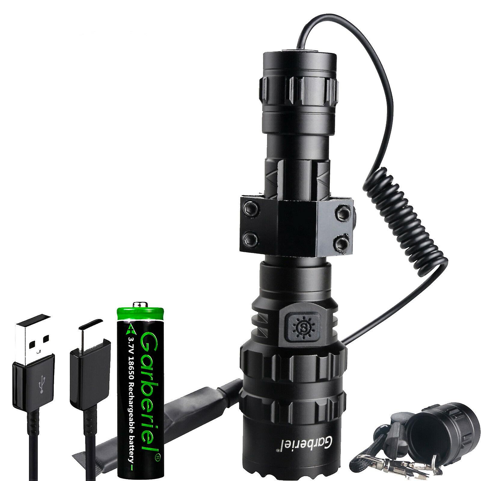 Garberiel Tactical 9000lm L2 Led Latarka kempingowa Latarka do strzelania myśliwskiego