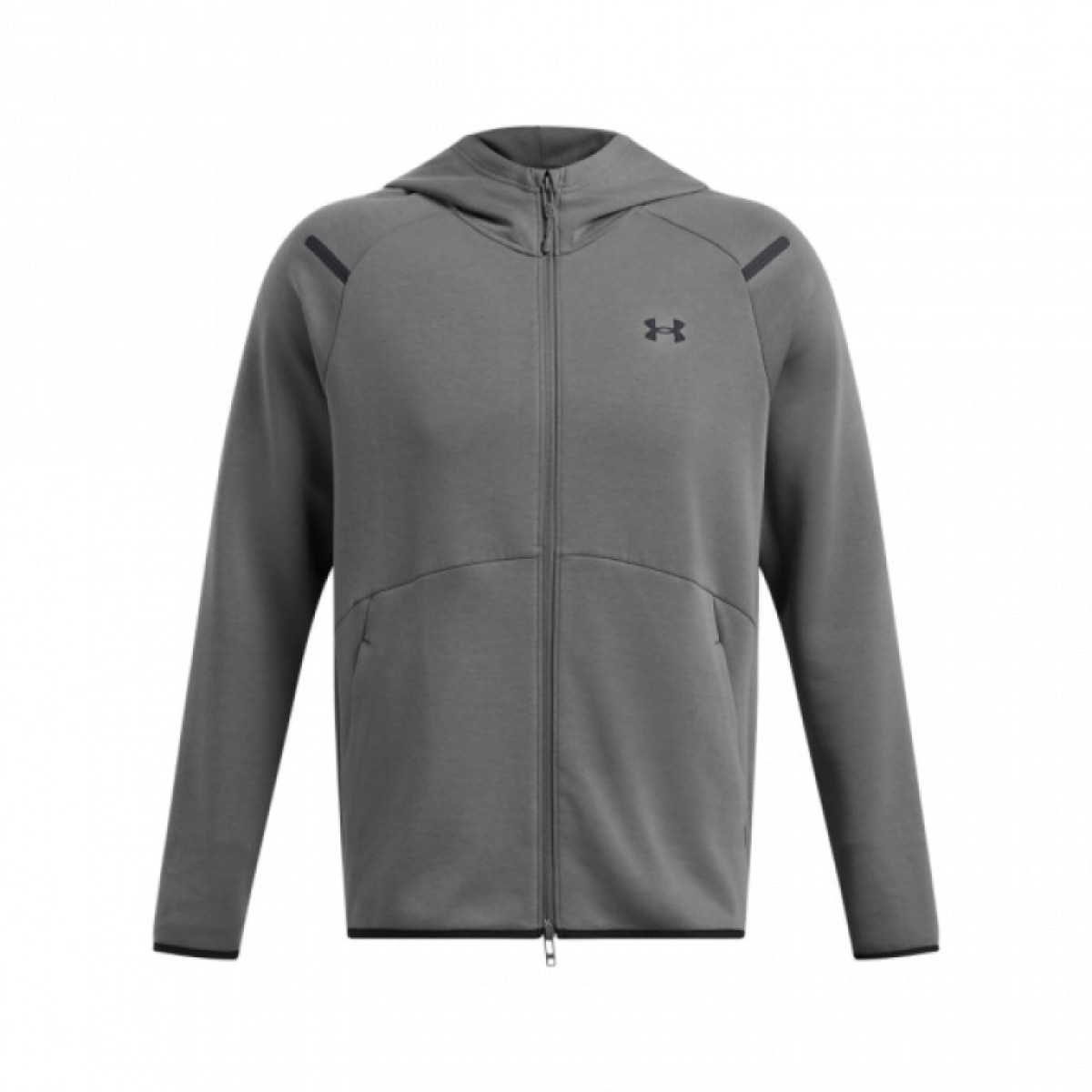 Męska bluza dresowa rozpinana z kapturem Under Armour UA Unstoppable Flc Fz Hd Eu - szara - UNDER ARMOUR