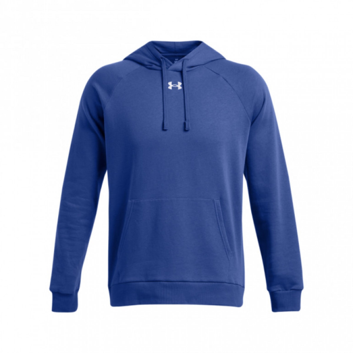 Męska bluza dresowa nierozpinana z kapturem Under Armour UA Rival Fleece Hoodie - niebieska - UNDER ARMOUR
