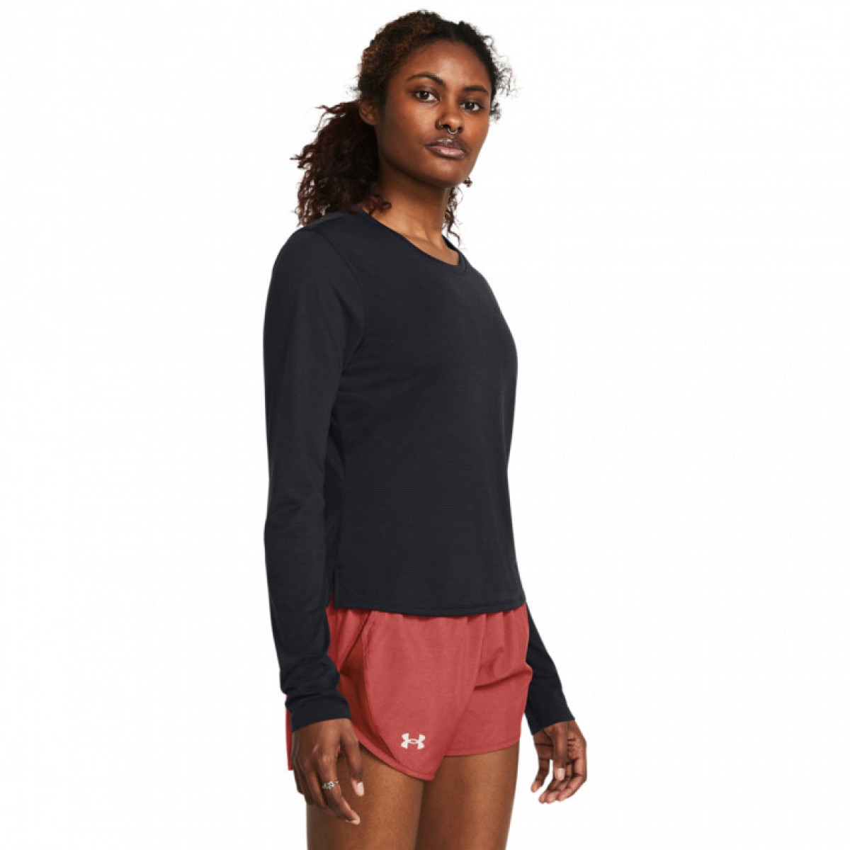 Damski longsleeve do biegania Under Armour UA Launch Ls - czarny - UNDER ARMOUR