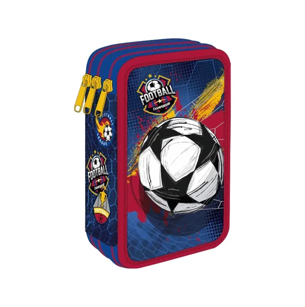 Piórnik 3-komorowy z wyposażeniem Coolpack Jumper 3 football