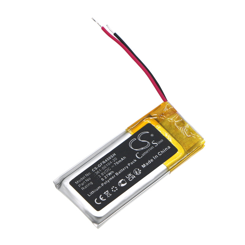 Garmin Forerunner 45 / 361-00104-20 70mAh 0.27Wh Li-Polymer 3.8V (Cameron Sino)