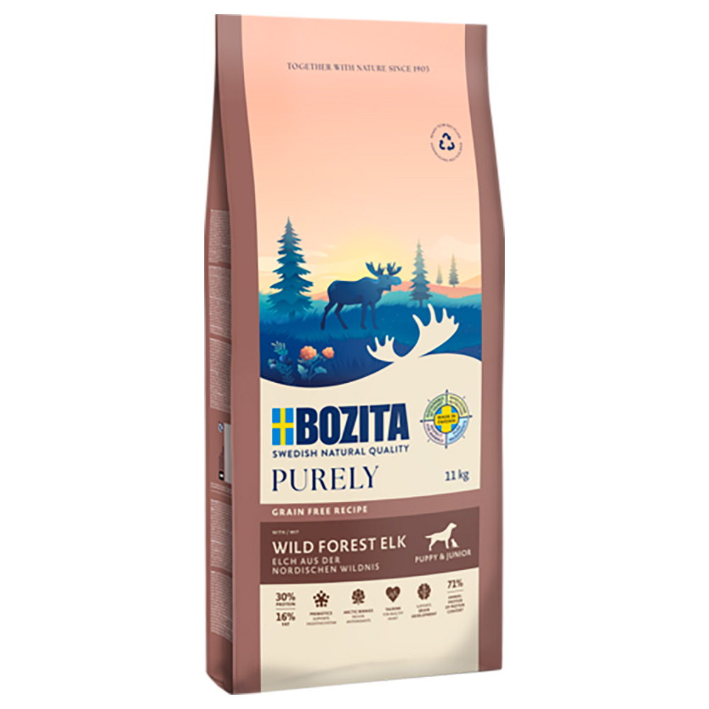 Bozita Dog Purely Puppy Grain Free, łoś - 11 kg