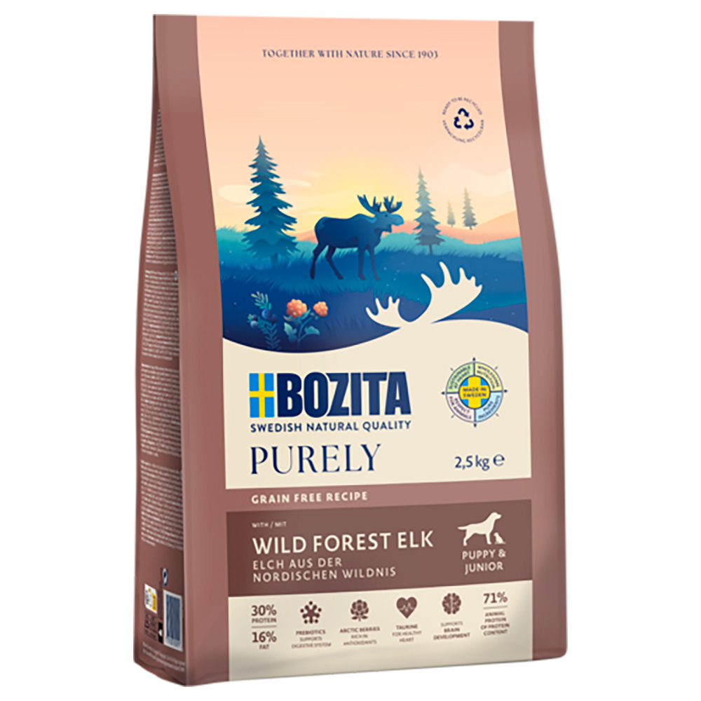 Bozita Dog Purely Puppy Grain Free, łoś - 2,5 kg