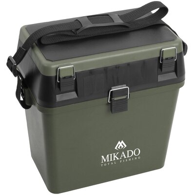 Skrzynka wędkarska siedzisko Mikado ABM 317 (37x24x37.5cm) - zielona